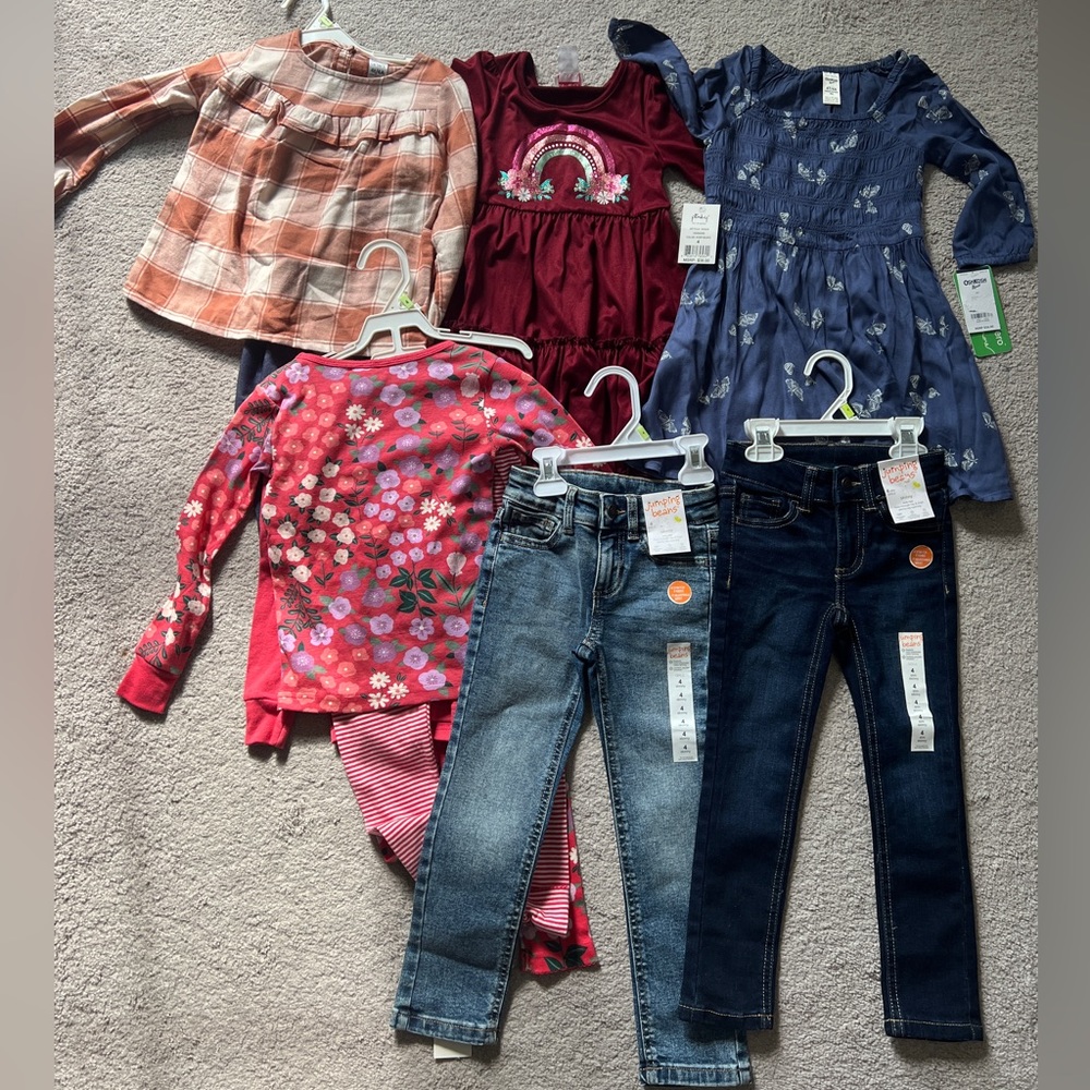 4T NWT Toddler Girls Clothing Lot